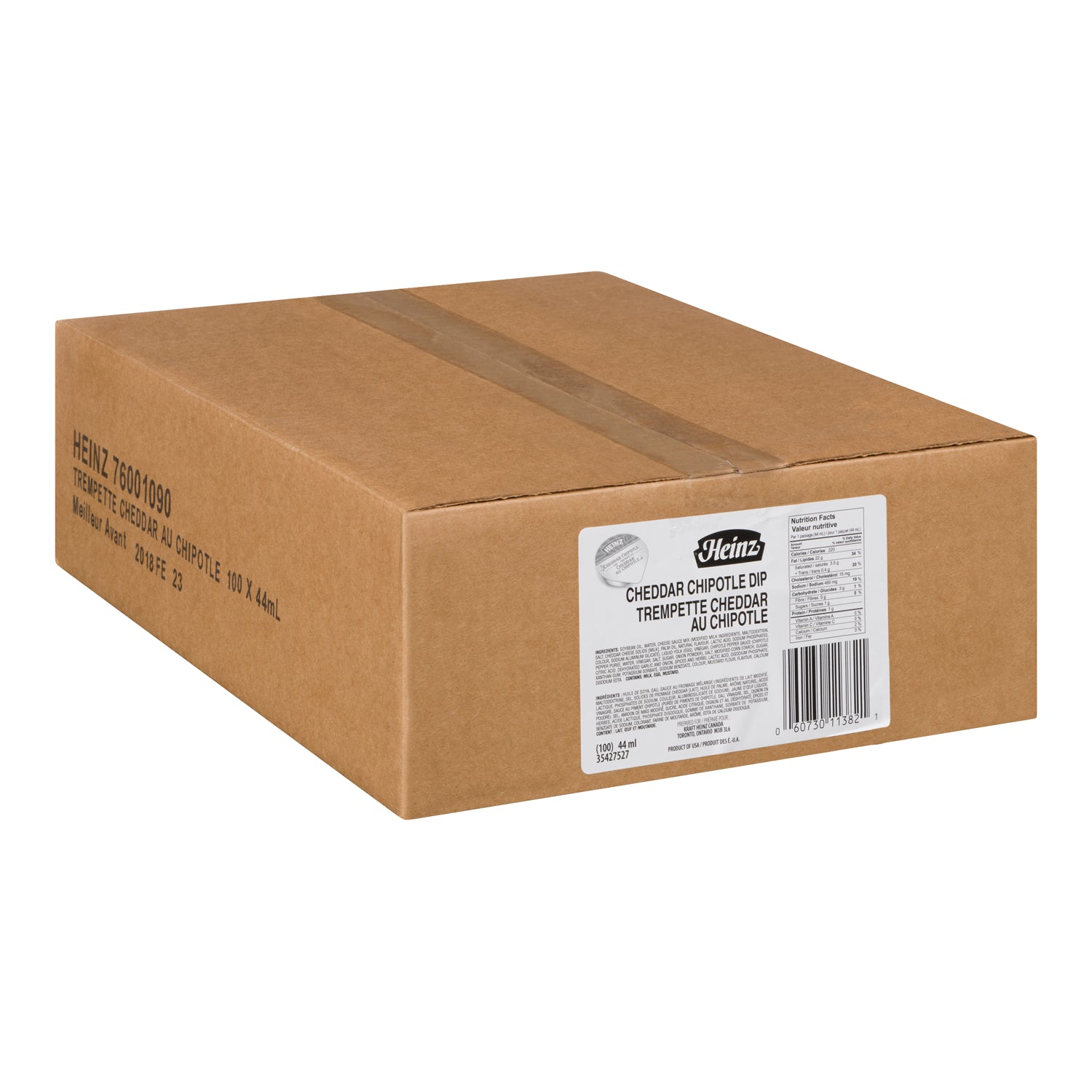 Sauce Dip Cheddar Chipotle - 100 x 1.5 oz - Heinz - Restaurant and Foodservice Ingredients - Canadian Distribution-1