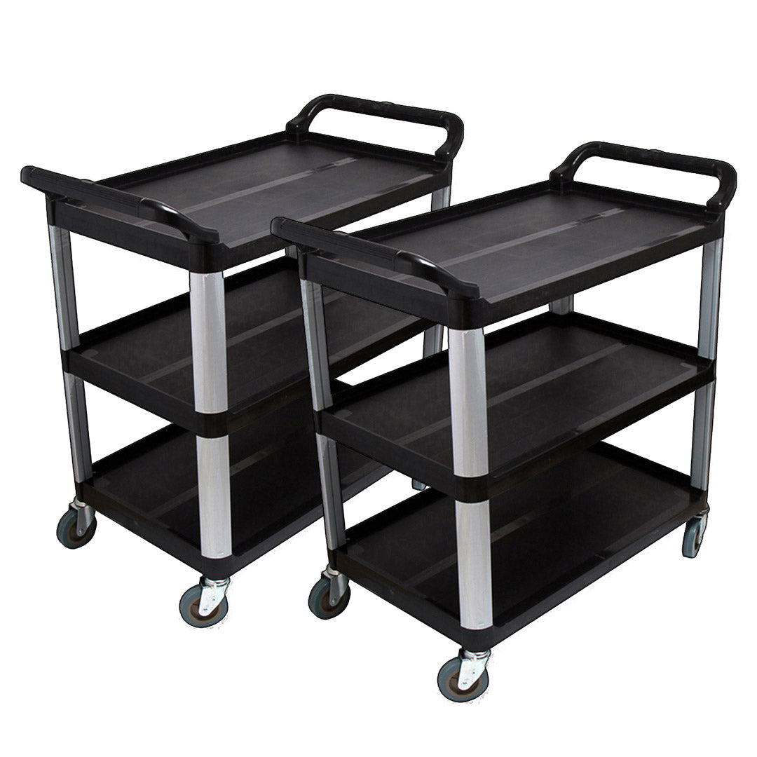 NNEAGS 2X 3 Tier Food Trolley Food Waste Cart Food Utility Mechanic Kitchen Large