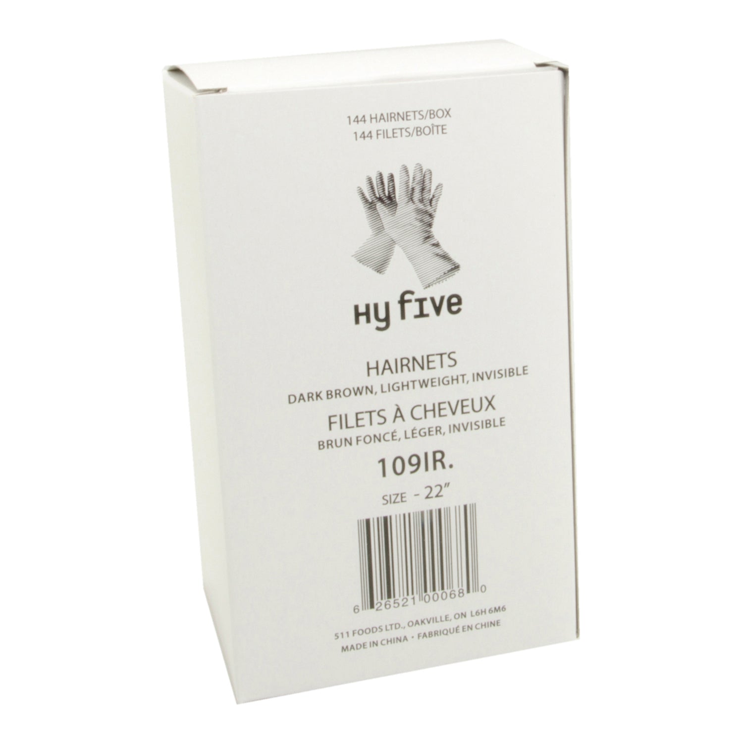 Hairnet Nylon Invisible Brown - 1 x 144  - Hy-five - Packaging and Accessories - Restaurant Supplies and Equipment - Canadian Distribution-1
