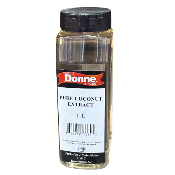 Belle Donne - Pure COCONUT EXTRACT 1LT - Seasonings & Spices - Canadian Distribution-0