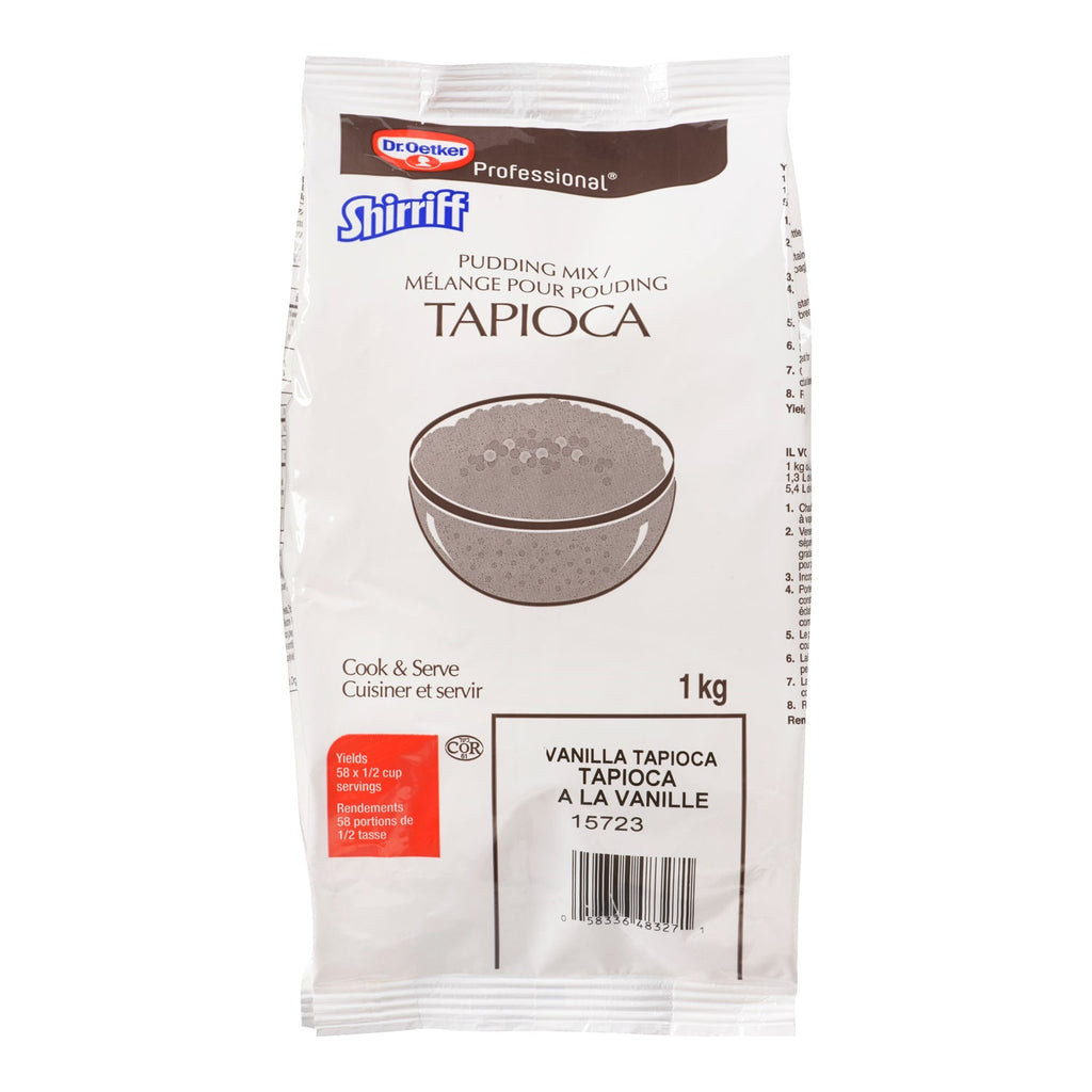 Pudding Tapioca Vanilla Mix - 2 x 1 kg - Shirriff - Baking Mixes and Ingredients - Canadian Distribution-0