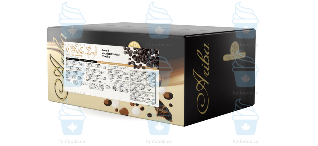 Ariba Zero Dark Drops (Chips) 46% - Ariba Zero Fondente 46% - 1200/HG - 10kg Box - Master Martini Canada - Canadian Distribution-0