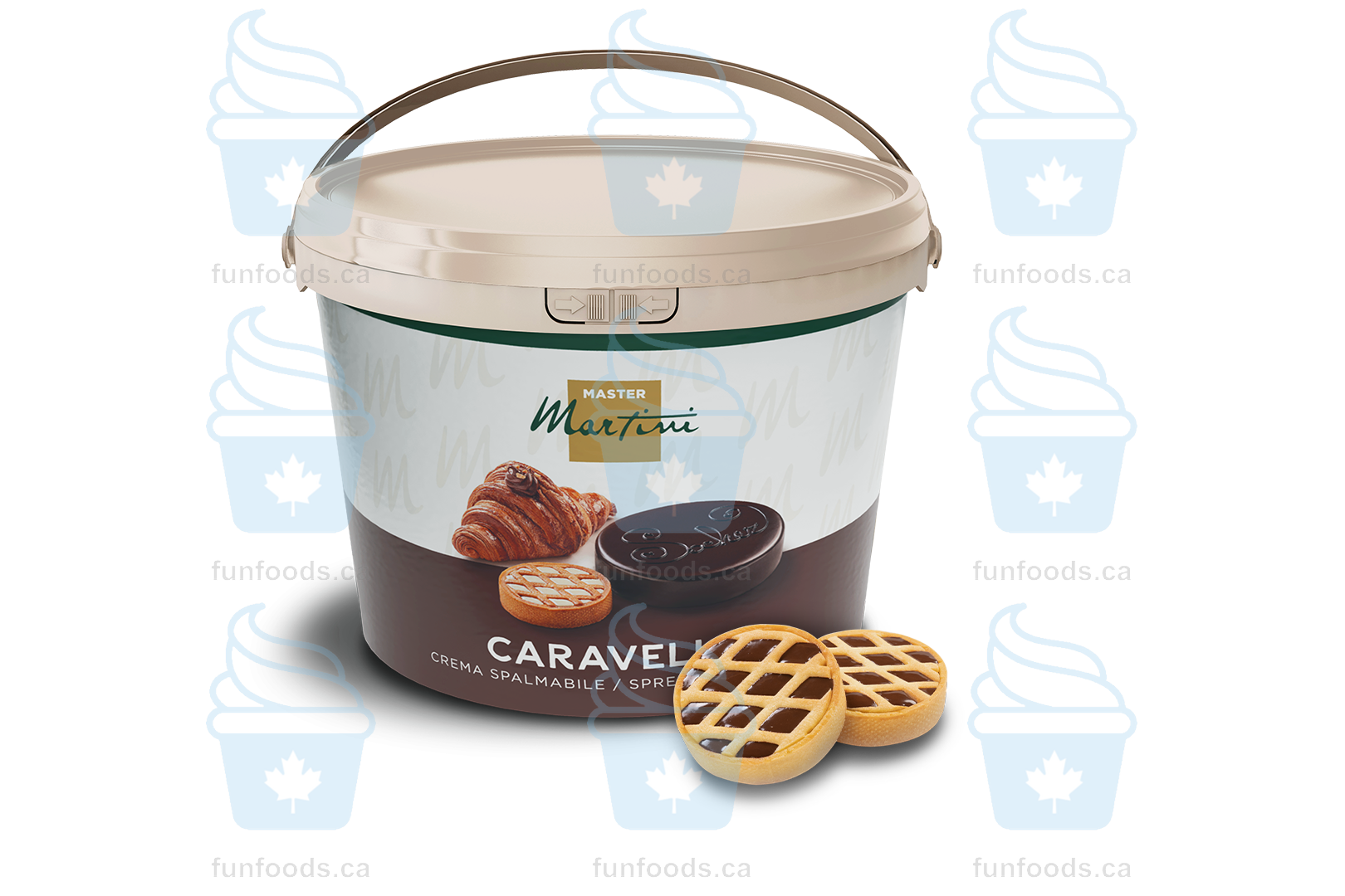 Gran Caravella Fluifour Gianduji (Chocolate Hazelnut) - 13 KG Bucket - Spreadable Cream - Master Martini Canada-0