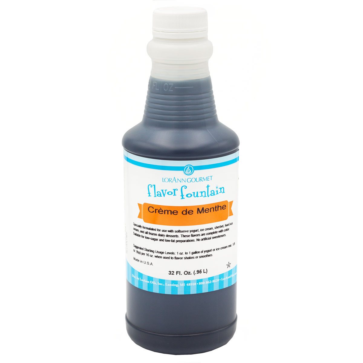 Creme de Menthe Flavor - 4 oz. - 32 oz. - Ice Cream and Beverage Flavors - LorAnn Oils - Canadian Distribution-1