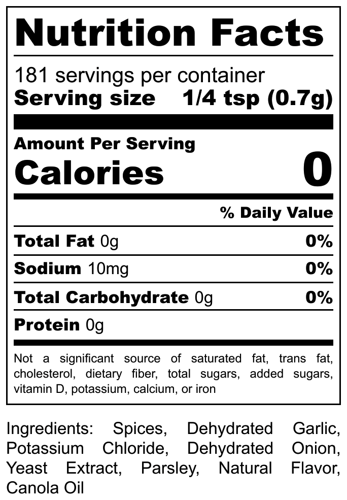 Hi-West Chicago Prime Seasoning NO ADDED SALT