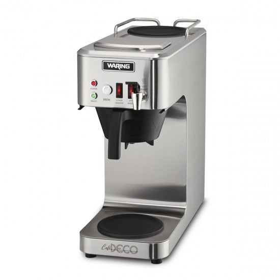 WCM50P "Café Deco" Automatic Coffee Brewer with Two Warmers & Hot Water Faucet by Waring Commercial-0