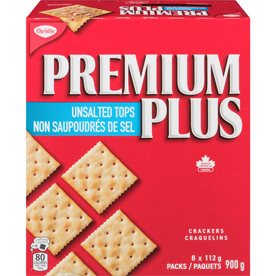 Cracker Premium Plus Unsalted - 6 x 900 g - Christie - Restaurant and Foodservice Ingredients - Canadian Distribution-0