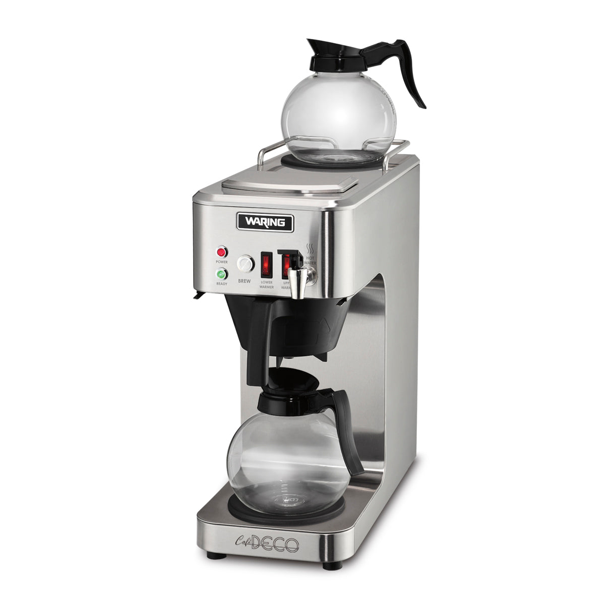 WCM50P "Café Deco" Automatic Coffee Brewer with Two Warmers & Hot Water Faucet by Waring Commercial-2