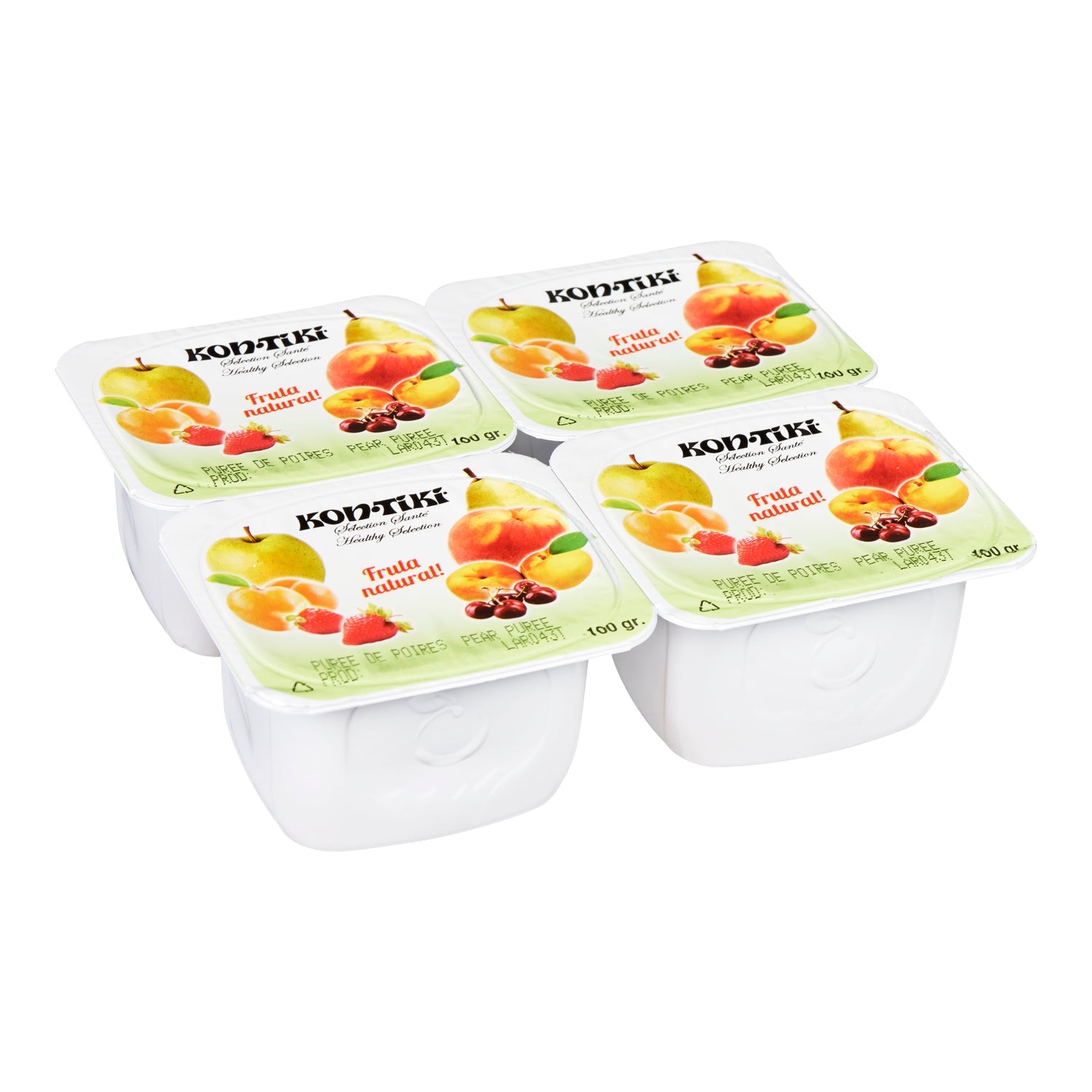 Puree Pear - 48 x 100 mL - Kontiki - Restaurant and Foodservice Ingredients - Canadian Distribution-0