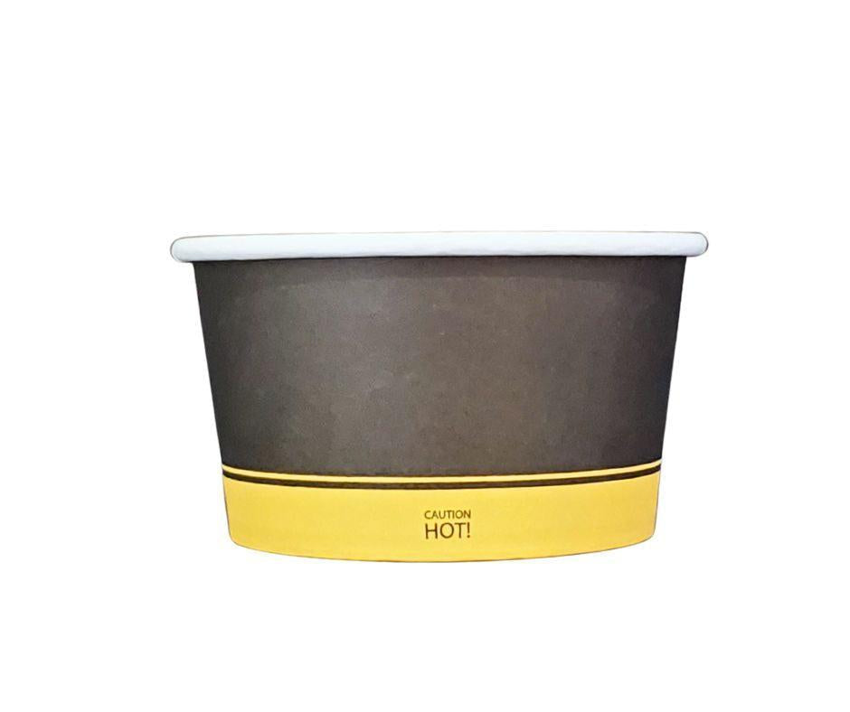 Morning Dew - 12 oz Paper Soup Container - Ebony Print - 20 x 25 count-3