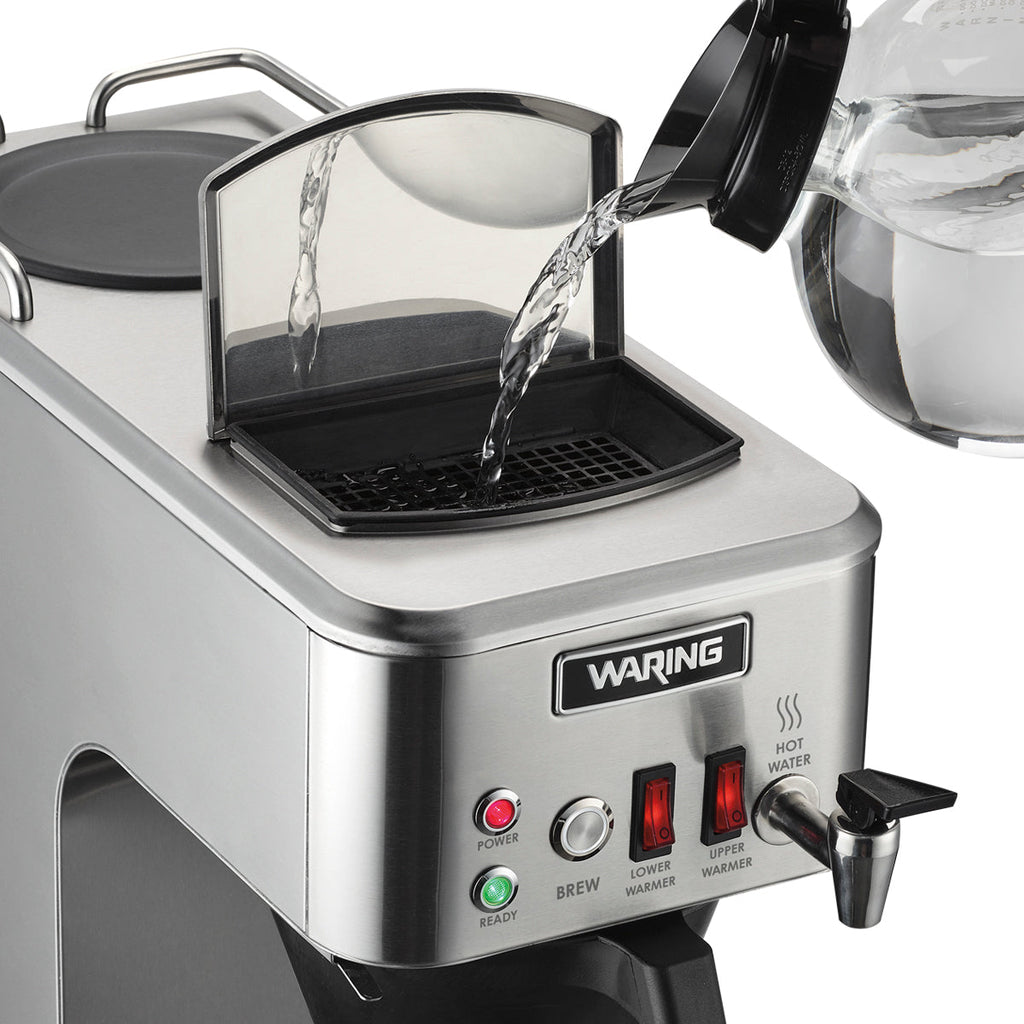 WCM50P "Café Deco" Automatic Coffee Brewer with Two Warmers & Hot Water Faucet by Waring Commercial-4