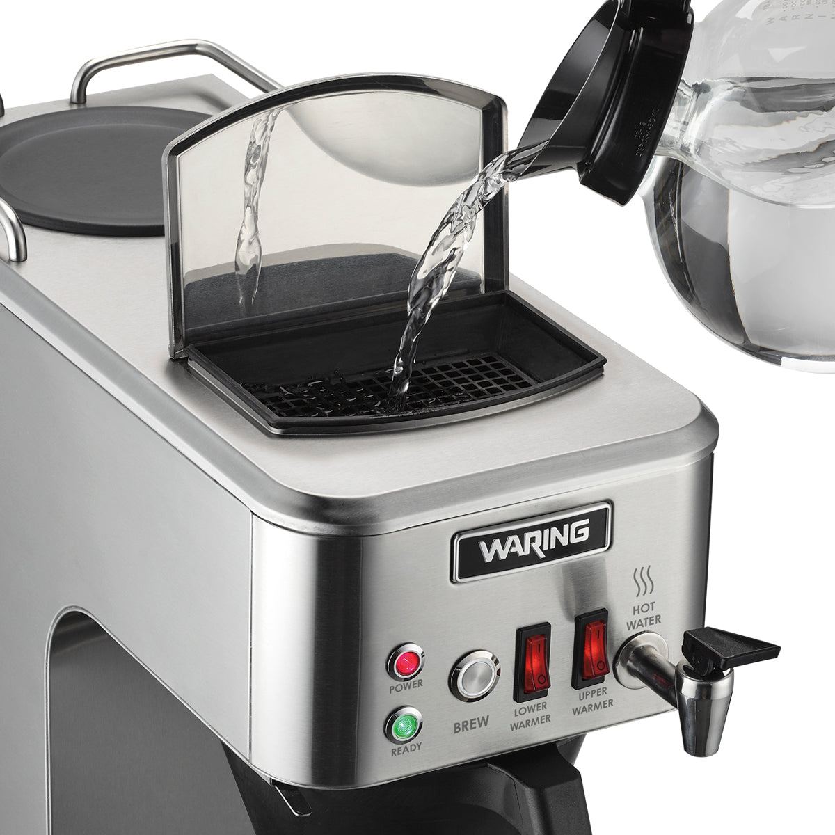 WCM50P "Café Deco" Automatic Coffee Brewer with Two Warmers & Hot Water Faucet by Waring Commercial-4