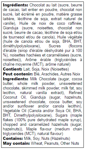 Belgian Maple & Nuts Cone Dip - Case of 6 x 1KG - Canadian Distribution-1