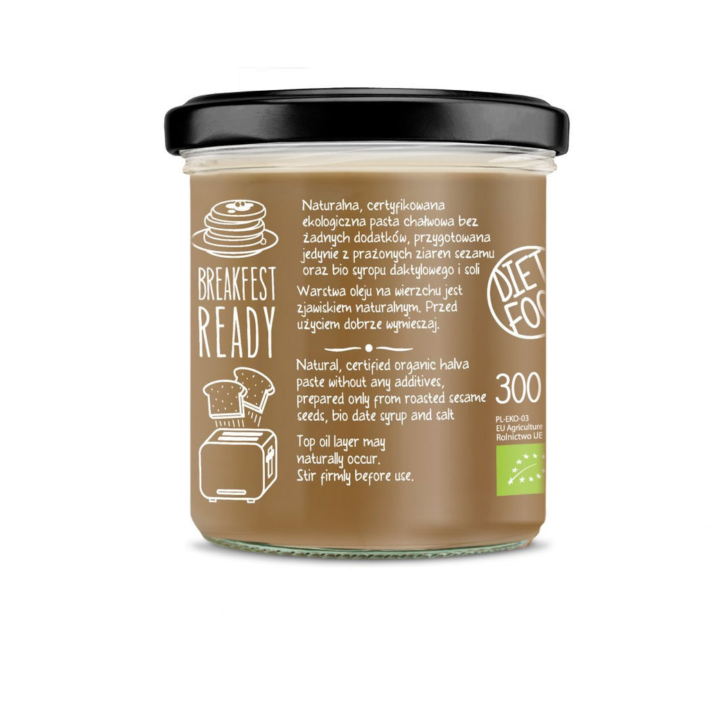 Diet-Food BIO HALVA PASTE WITH DATE SYRUP - 300 g-2