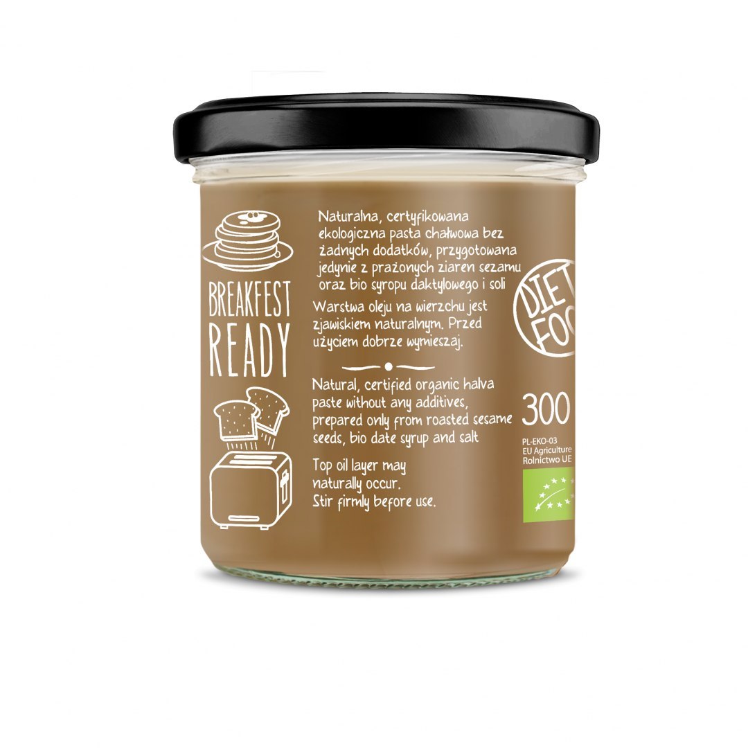 Diet-Food BIO HALVA PASTE WITH DATE SYRUP - 300 g-2