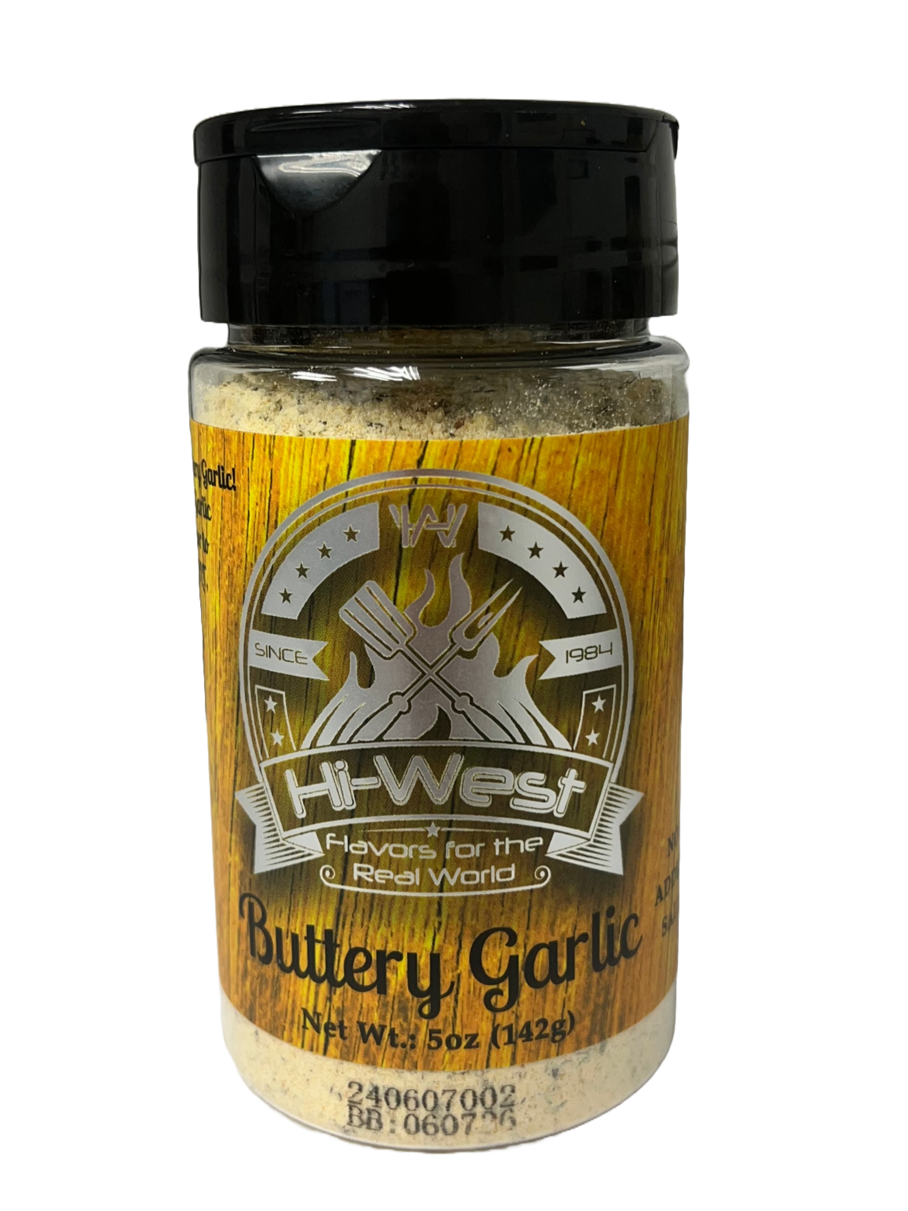 Hi-West Buttery Garlic Seasoning 5oz NO ADDED SALT-0