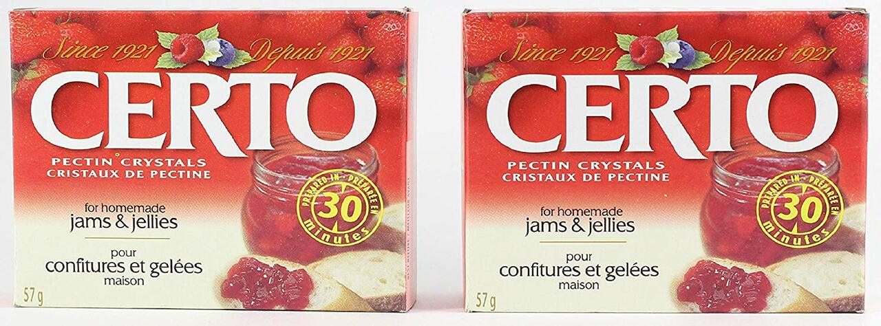 CERTO Pectin Crystals by Kraft for Jams & Preserves, Case 36pk x 57g - Product of Canada-0