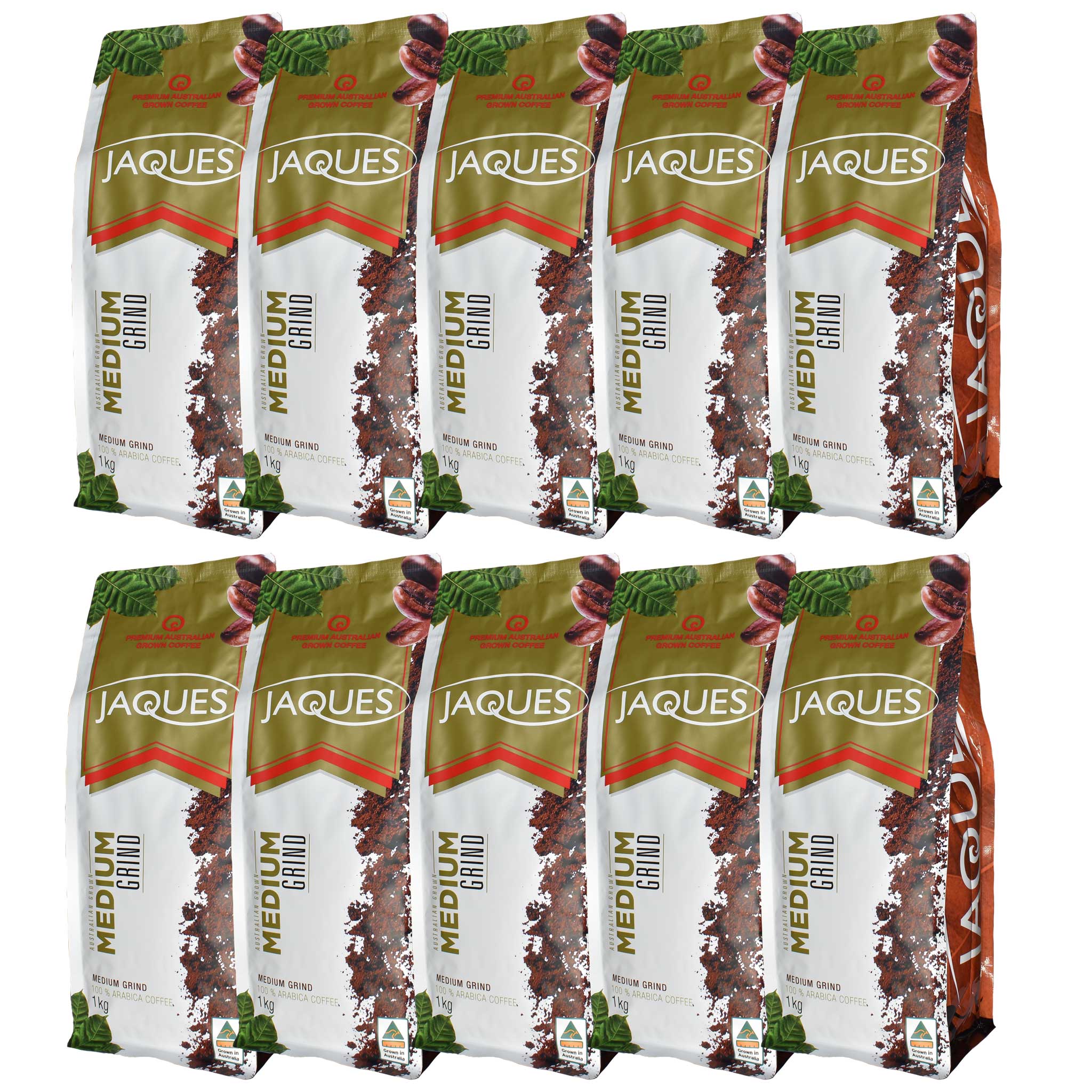 Carton 10 x 1Kg Medium Roast - Medium Grind (Jaques Coffee)