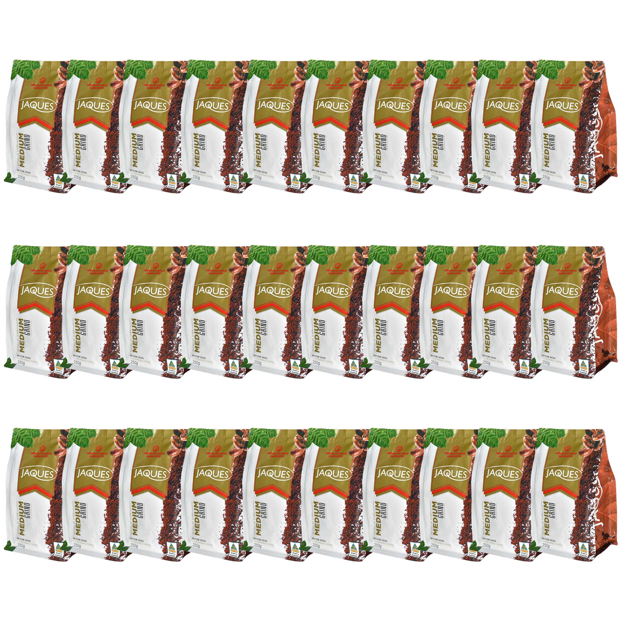 Carton 30 x 250g Medium Roast - Medium Grind (Jaques Coffee)