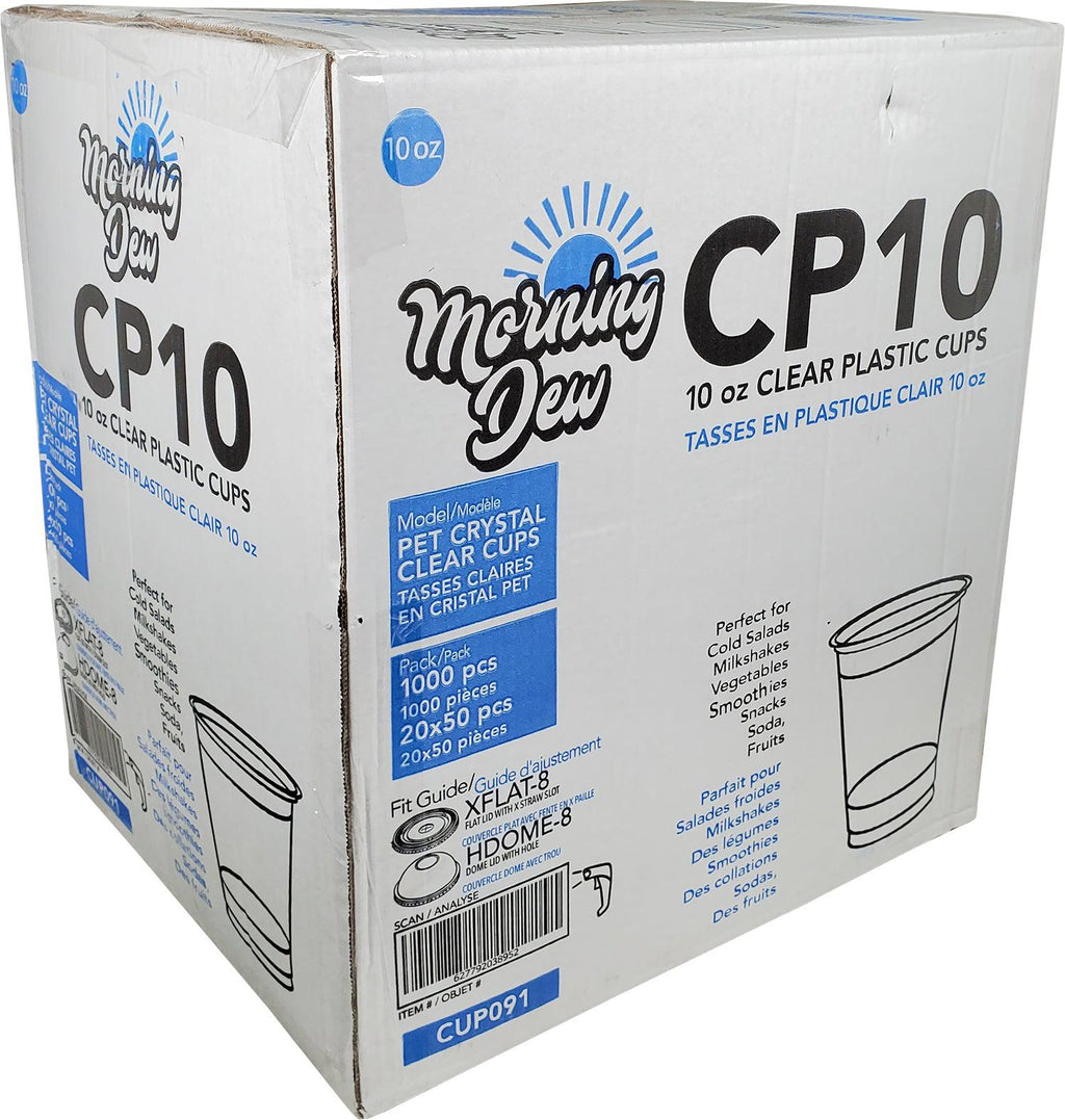 Morning Dew - 10oz Clear Pet Cup - 78mm - 20 x 50 count-3