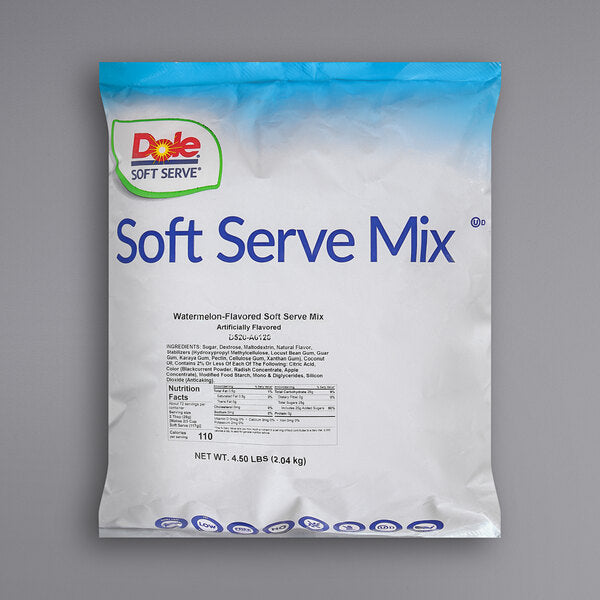Dole Watermelon Soft Serve Mix - 4.4 Lbs. Bag - Case (4 X 4.4lb Bags) - Canadian Distribution-1