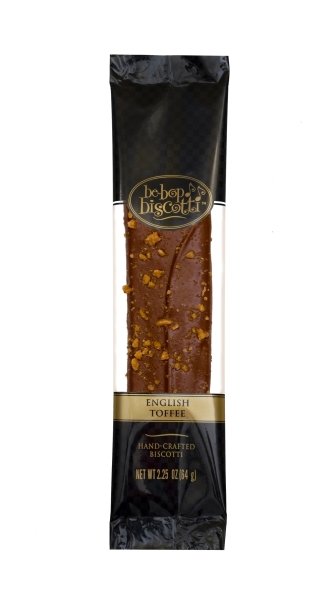 English Toffee - Case of 5 x 12 Individually Wrapped 2.25 oz Biscotti (60 Biscotties per case)-0