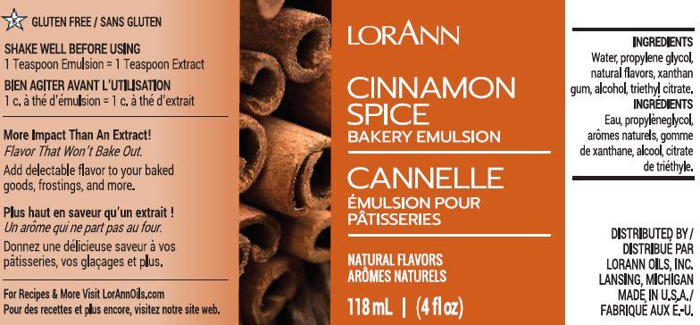 Cinnamon Spice Bakery Emulsion - 4 oz. - 16 oz., 1 Gallon, 5 Gallons - Bakery Emulsions Canada-3