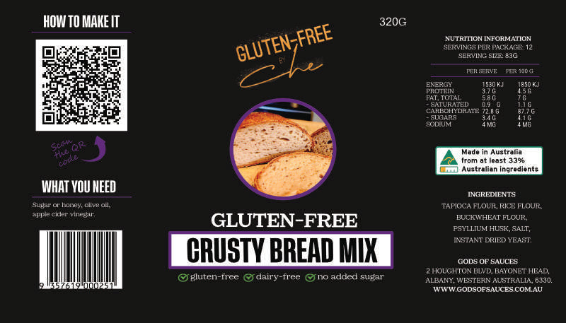 Crusty Gluten-Free Bread Mix 320G