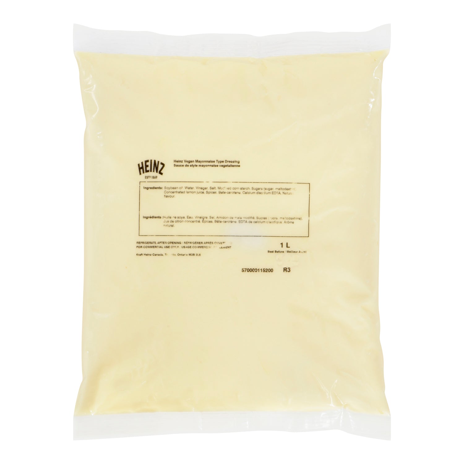 Vegan Mayonnaise - Heinz - 4 x 1L/Case-0