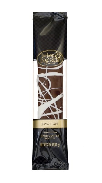 Java Bean - Case of 5 x 12 Individually Wrapped 2.25 oz Biscotti (60 Biscotties per case)-0