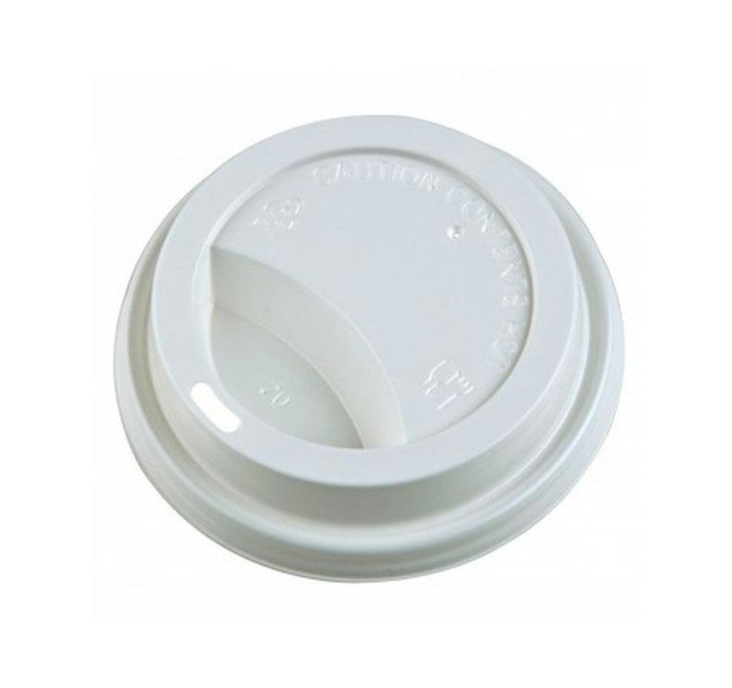 Morning Dew - Dome Sip Lid for 8 oz Tall Hot Paper Cups - White - 20 x 50 count-0