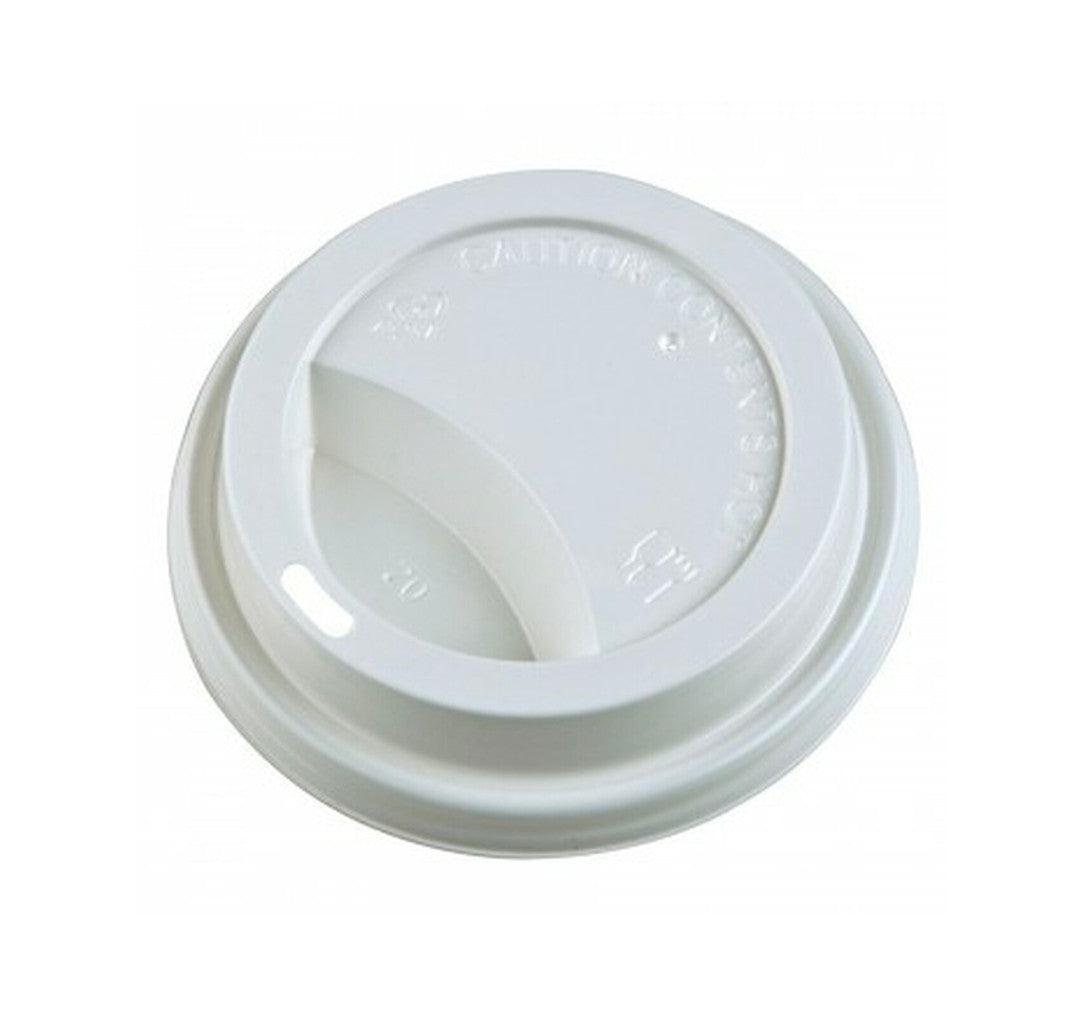 Morning Dew - Dome Sip Lid for 8 oz Tall Hot Paper Cups - White - 20 x 50 count-0