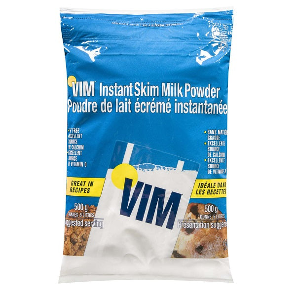 Instant Skim Milk Powder - Vim - 12 x 500 grams / Case-0