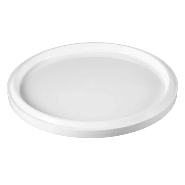 White Lid (Fits 1.5, 2.5, 3 Gallon Dairy Ice Cream Pails) | Food Safe | Freezer Safe | Foodservice Canada-0