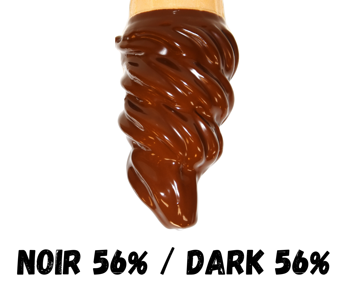 Belgian Dark 56% Cone Dip - Case of 6 x 1KG - Canadian Distribution-0