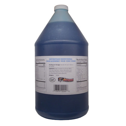 Snow Cone Syrup Blue Raspberry - 4 x 1 Gallon-0