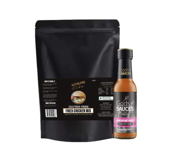 Gluten-Free Fried Chicken Mix & Korean Hot Sauce Pack – Award-Winning Flavour