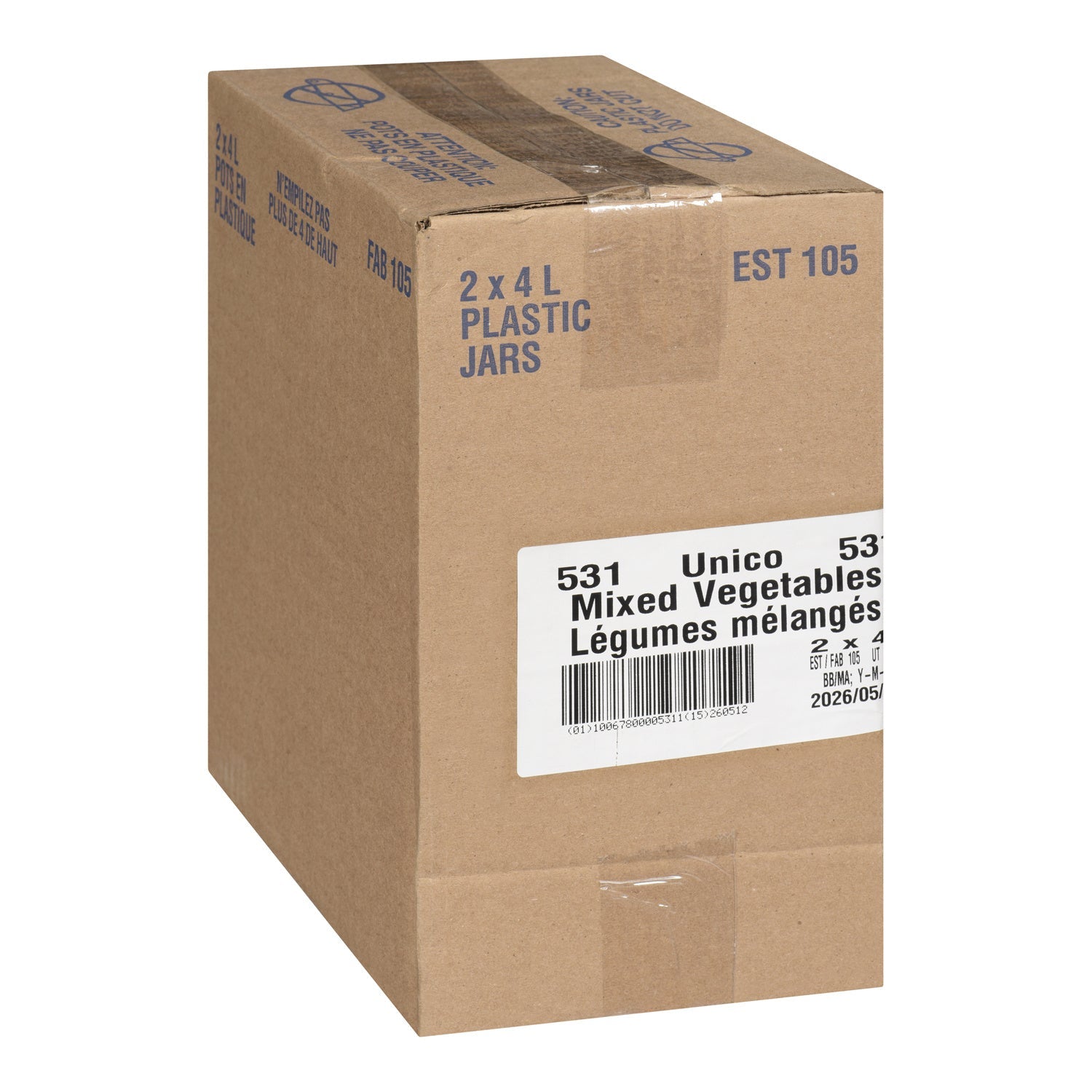 Vegetable Mixed Giardinera - 2 x 4 L - Unico Inc - Restaurant and Foodservice Ingredients - Canadian Distribution-1