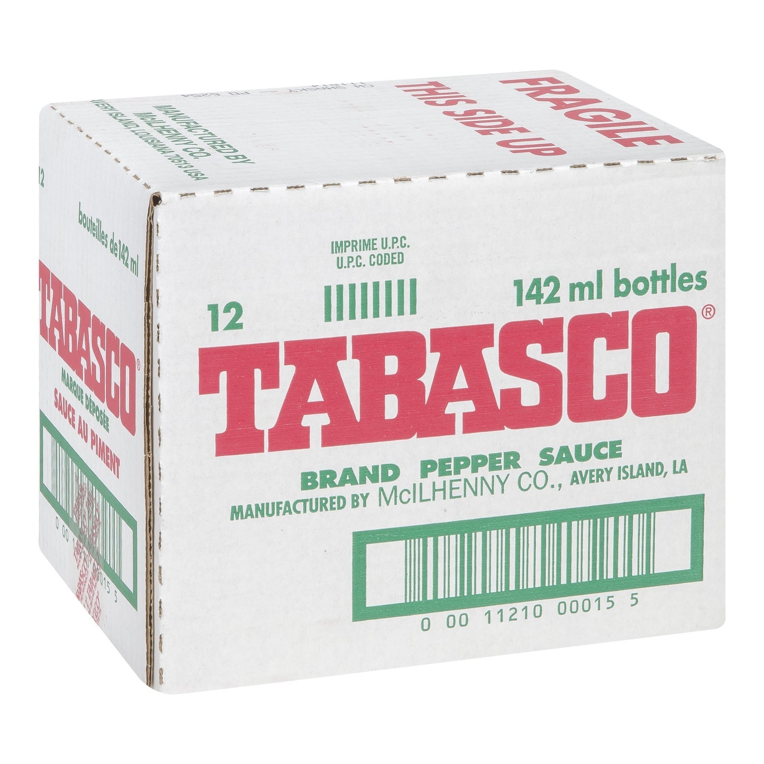 Sauce Pepper Red Hot Tabasco - 12 x 142 mL - Mcilhenny - Restaurant and Foodservice Ingredients - Canadian Distribution-1