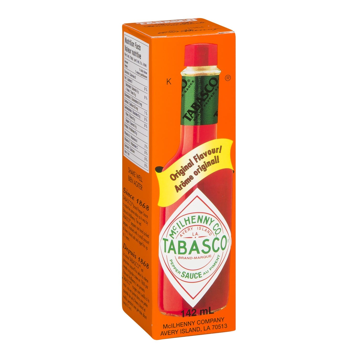 Sauce Pepper Red Hot Tabasco - 12 x 142 mL - Mcilhenny - Restaurant and Foodservice Ingredients - Canadian Distribution-0