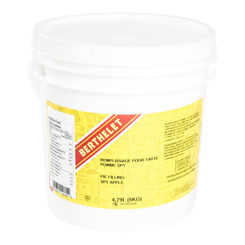 Filling Pie Apple Spy - 1 x 5 kg - Berthelet - Baking Mixes and Ingredients - Canadian Distribution-0