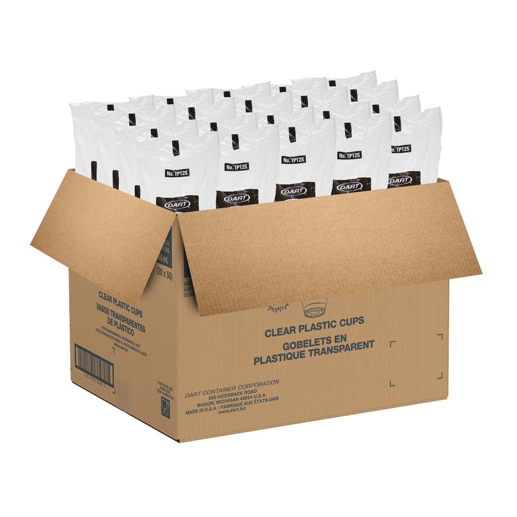 Cup Plastic Clear 12 oz. Squat - 20 x 50 count - Dart Container - Packaging and Accessories - Restaurant Supplies and Equipment - Canadian Distribution-3