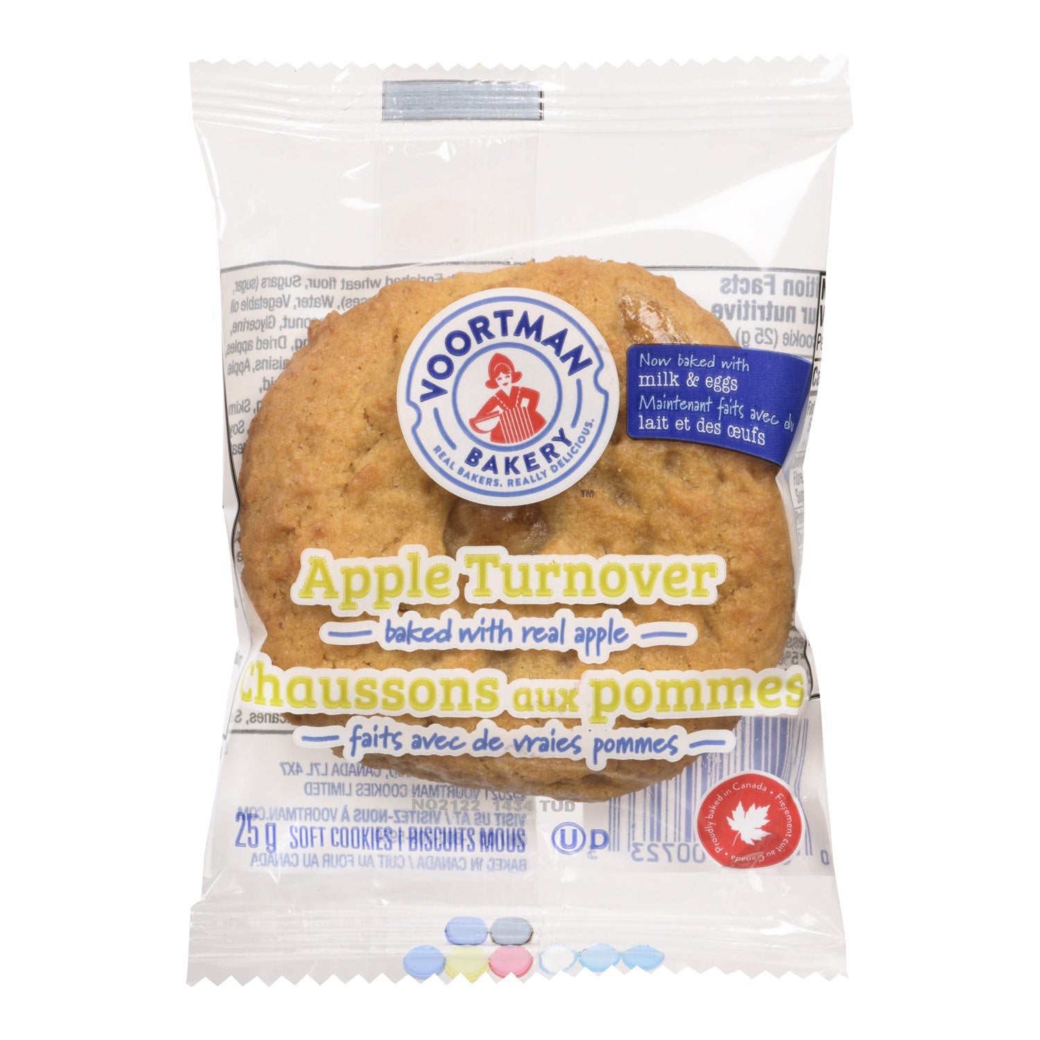 Cookie Apple Turnover Single Serve - 1 x 144 count - Voortman - Restaurant and Foodservice Ingredients - Canadian Distribution-0