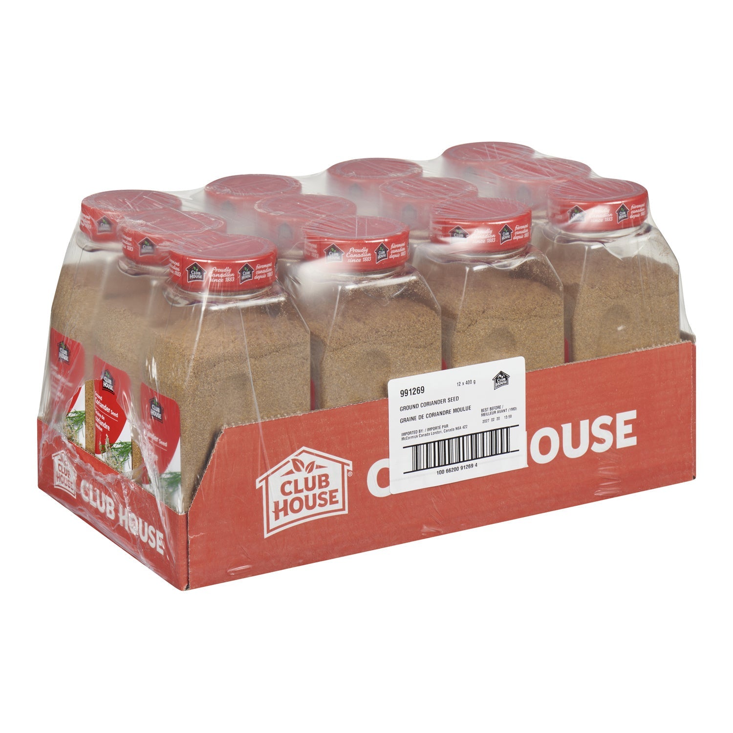 Spice Coriander Ground - 12 x 400 g (Case = 1 x 400 g) - Clubhouse - Restaurant and Foodservice Ingredients - Canadian Distribution-1